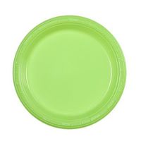 Party Dimensions 80573 15 Count Plastic Plate, 7-Inch, Lime Green