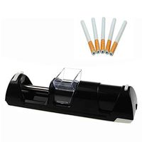FIRUKI Cigarette Injector Machine, 8mm Cigarette Rolling Machine Electric Automatic Tobacco Maker Roller Small Portable Cigarette Rolling Machine Black White