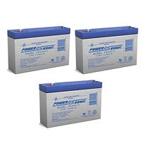 Power Sonic 6V 7Ah SLA Replaces Voss Lighting ELP670 Emergency Light - 3 Pack