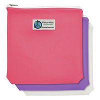 Planet Wise Tint Quart Bag - 3-Pack - Zipper (Pink/Purple)