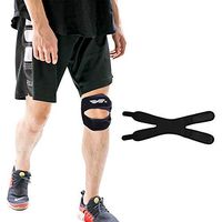 Alayger Knee Strap for Running,Knee Stabilizing Brace Support for Tendonitis,Osgood schlatter,Arthritis, Meniscus, Tear,Runners,Chondromalacia,Injury Recovery,Sports,12"-17"