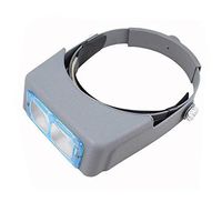 Handheld magnifier Head-mounted Magnifying Glass - Repair Tool Reading Gift Belt With 4 Sets Of High-definition Lens 1.5X 2X 2.5X 3.5X No Color Difference High-definition High-powered Glasses Multifun
