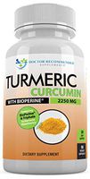 Turmeric Curcumin - 2250mg/d - 95% Curcuminoids - 90 Veggie Caps with Black Pepper Extract (Bioperine) - 750mg Capsules - Most Powerful Turmeric Supplement with Triphala