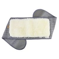 FakeFace Men Women Winter Thicken Thermal Cashmere Waist Binder Lumbar Support Belt Rheumatic Back Pain Thermal Brace Abdominal Stomach Kidney Warmer Protector Band Grey