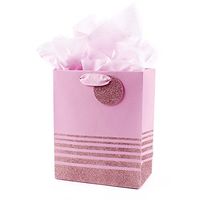 Hallmark 5WDB2118 gift-wrap-bags, Medium Pink Stripes