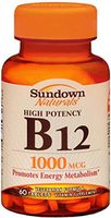 Sundown B-12 1000 mcg Tablets 60 Tablets (Pack of 9)