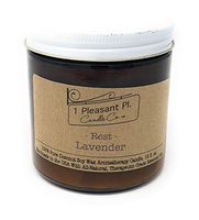 1 Pleasant Pl. Candle Co. Aromatherapy Candle Handmade in The USA with All Natural, Therapeutic Grade Essential Oils, 16 fl oz (Lavender - Rest)