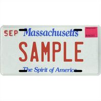 Your Name Your State Custom Metal License Plate - Choose from All 50 States (Massachusetts, 6" x 12" Standard Thickness (.030"))