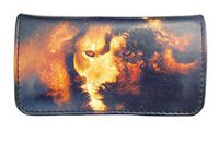 Tobacco Case Pouch Synthetic Leather Smoke for Rolling Cigars Angry Lion King