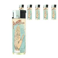 Refillable Electronic Lighter Set of 5 Pieces D-004 Palmistry Guide The Tell Tale Hand