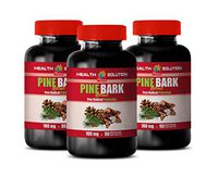 Brain Health Memory and Focus - Pine BARK Extract - Eye Vision Supplement - 3 Bottles 270 Capsules