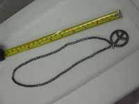 Traditional Glossy Black Hematite Necklace with Peace