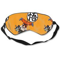 JINUNNU Mulberry Silk Sleep Mask and Blindfold Dragon Ball Goku Comfortable and Super Smooth Eye Mask with Adjustable Strap