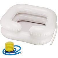 Douper Inflatable Shampoo Basins for Pregnant Woman/The Disabled Comfortable and Convenient in-Bed Shampooing BPA Free Pump Included