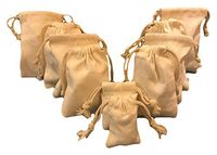 12x16 Inches Reusable Produce Eco Friendly Cotton Canvas Double Drawstring Muslin Bags Premium Quality Natural Color- 25 Count Pack