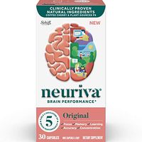 Brain Support Supplement - Neuriva Original (30 count in a bottle), Helps Support 5 Indicators Of Brain Performance: Focus, Memory, Learning, Accuracy & Concentration, With Neurofactor and PS