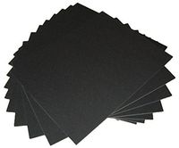 100 8x10 UNCUT mat matboard BLACK Color