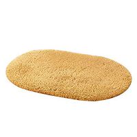 re2chiOngs Floor Mat Solid Color Fluffy Non-Slip Water Absorption Bathroom Bedroom Mat Pad Carpet Rug Water Absorption Khaki 3050cm