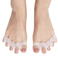 HengKe Gel Toe Separator,Toe Spacers Rubber Toe Stretchers for Men and Women Bunion Pain Relief Toe Straightener Achilles Stretcher,Used for Sports Activities, Yoga Practice & Running (1 pair)