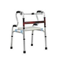 MYLW Folding Walker Aluminum Walker Height Adjustable for The Seniors Limited Mobility with Disabled,Push Button Close
