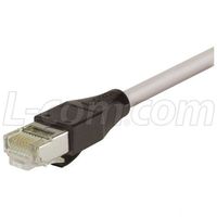 L-com TRD Shielded Cat 6 Cable (Gray, 10ft)