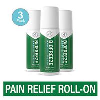 Biofreeze Pain Relief RollOn 3 oz RollOn Fast Acting Long Lasting  Powerful Topical Pain Reliever Pack of 3 Packaging May Vary
