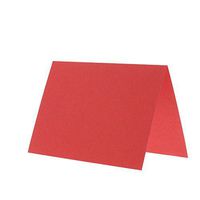 JAM PAPER Blank Foldover Cards - 3 1/2 x 4 7/8 (Fits in 4bar A1 Envelopes) - Red Linen - 100/Pack