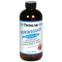 Twinlab Norwegian Cod Liver Oil, Cherry, 12 Fluid Ounce (355 ml)