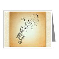 Note Card Musician Treble Clef Music Notes