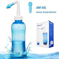Johnson Alon Nasal Nose Wash Bottle Nasal Cleanse 10oz 300ml Nose Cleaner Clean Irrigator Allergies Relief Pressure Rinse Neti Pot Cleanser Irrigation Nasal Cleansing Washer Sneezer Washing,Blue Color