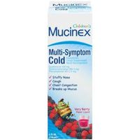 Mucinex Children's Multi-Symptom Cold Liquid, Very Berry Flavor, 4 Ounce Bottle