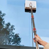 LZH FILTER Double Side Glass Cleaner, Window Clean Brush, Window Cleaner, 2 in 1 Window Cleaner, Multi-Purpose Window Scrubber Kit, Glass Cleaner