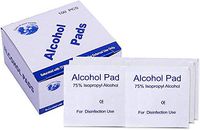 75% Alcohol Disinfectant Cotton Slices, 300 Pcs Sterile Alcohol Prep Pads Gauze Pads Individually Wrapped Swap Pad Wet Wipe for Outdoor Skin Cleaning Care, 6x6 cm