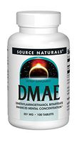 Source Naturals DMAE, Dimethylaminoethanol Bitartrate - Supports Mental Concentration - 100 Tablets