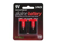 Monoprice 9V Alkaline Battery, 2-Pack