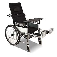 Foldable Wheelchair,Self Propelled Wheelchairs for Elderly People Ergonomic Seat and Back Width 46 cm Maximum Weight 110 kg Lightweight Mobility Device