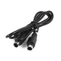 Water & Wood Black 3.3 Feet S-Video 4 Pin Male to Male Cable Cord for DVD VCR TV