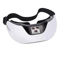 Eye Massager LPY Electric Air Pressure Head Massage Bluetooth Three Modes Stress Relief for Eye Bags Dark Heating Compression Circles Mask Music Sleeping, A