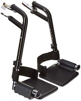 Complete Medical Swing Detachable Footrests for Alum Transport Chair, Red, 4 Pound