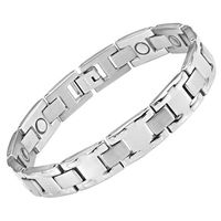 Willis Judd Titanium Magnetic Therapy Bracelet for Arthritis Pain Relief Size Adjusting Tool and Gift Box Included