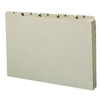 Smead 100% Recycled Pressboard File Guides, 1/5-Cut Tab, Daily (1-31), Legal Size, Gray/Green, Set of 31 (52369)