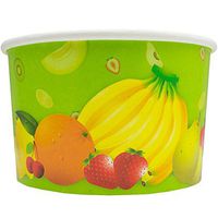 [1,000 Count] Tropical Paper Ice Cream Cups - 8 oz Fresh Fruit Dessert Bowls Perfect For Yummy Treats! Frozen Dessert Supplies