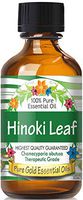 Pure Gold Hinoki Leaf Essential Oil, 100% Natural & Undiluted, 60ml