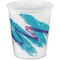 Solo� Cup Company Jazz Waxed Paper Cold Cups, 9 oz, Tide Design