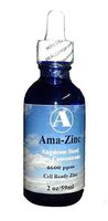 Zinc Supplement- Ama-Zinc by Angstrom Minerals Concentrated zinc 4600 ppm 2 oz Dropper
