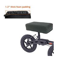 Knee Scooter Pad Cushion Cover Walker Platform Knee Padding for Adults Broken Foot Leg Medical Knee Scooter Accessories Pillow Seat Foam Pad - Improve Comfort (Black)