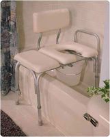 Carex Padded Transfer Bench With Commode