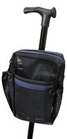 Cane Buddy - Secure Pouch Easily and Safely Attaches to Cane, Walker, Crutches and Wheel Chairs, American Made (Navy Blue)