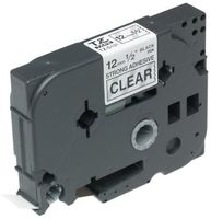 Brother 1/2 Inch x 26.2 Feet Black on Clear Tape with Super Strong Adhesive (TZ-S131)