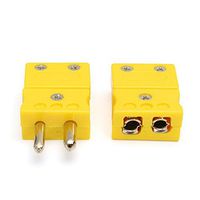 GGGarden Standard K-Type Connector Set Pair Male & Female F. Thermocouple Extension Wire